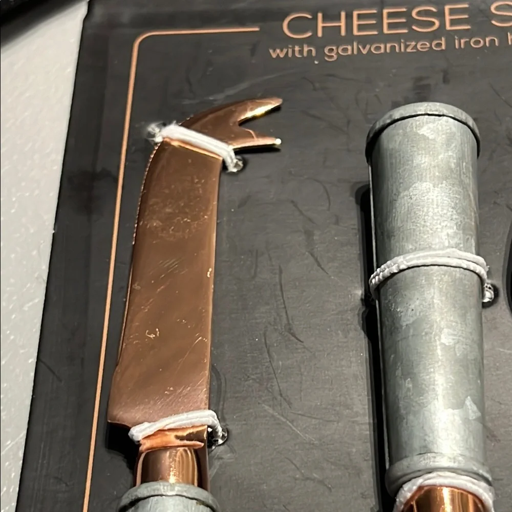 Cheese Knives Set With Galvanized Iron Handles